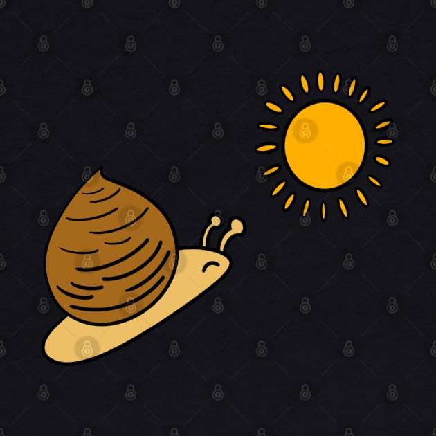 Snail towards the sun by Andrew Hau